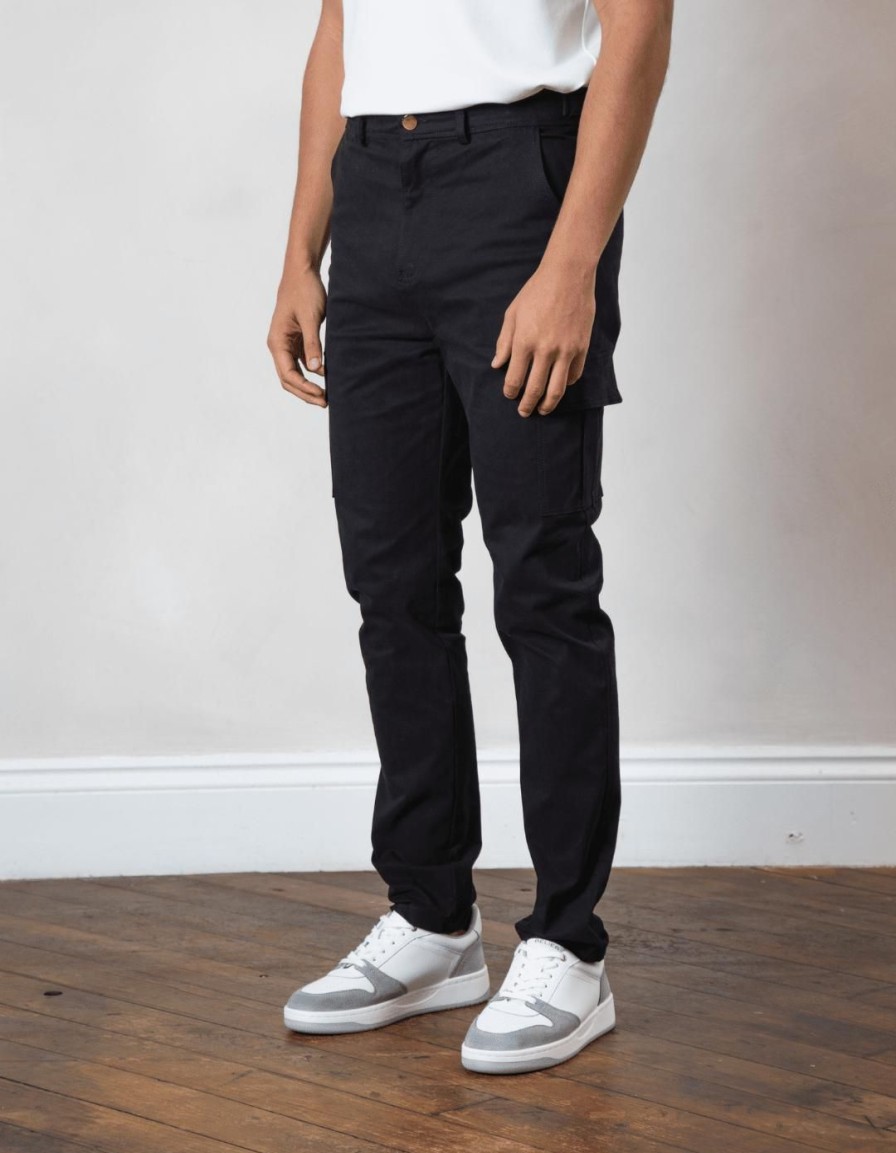 Men BELIER Cargo Pants | Cotton Cargo Pant Black