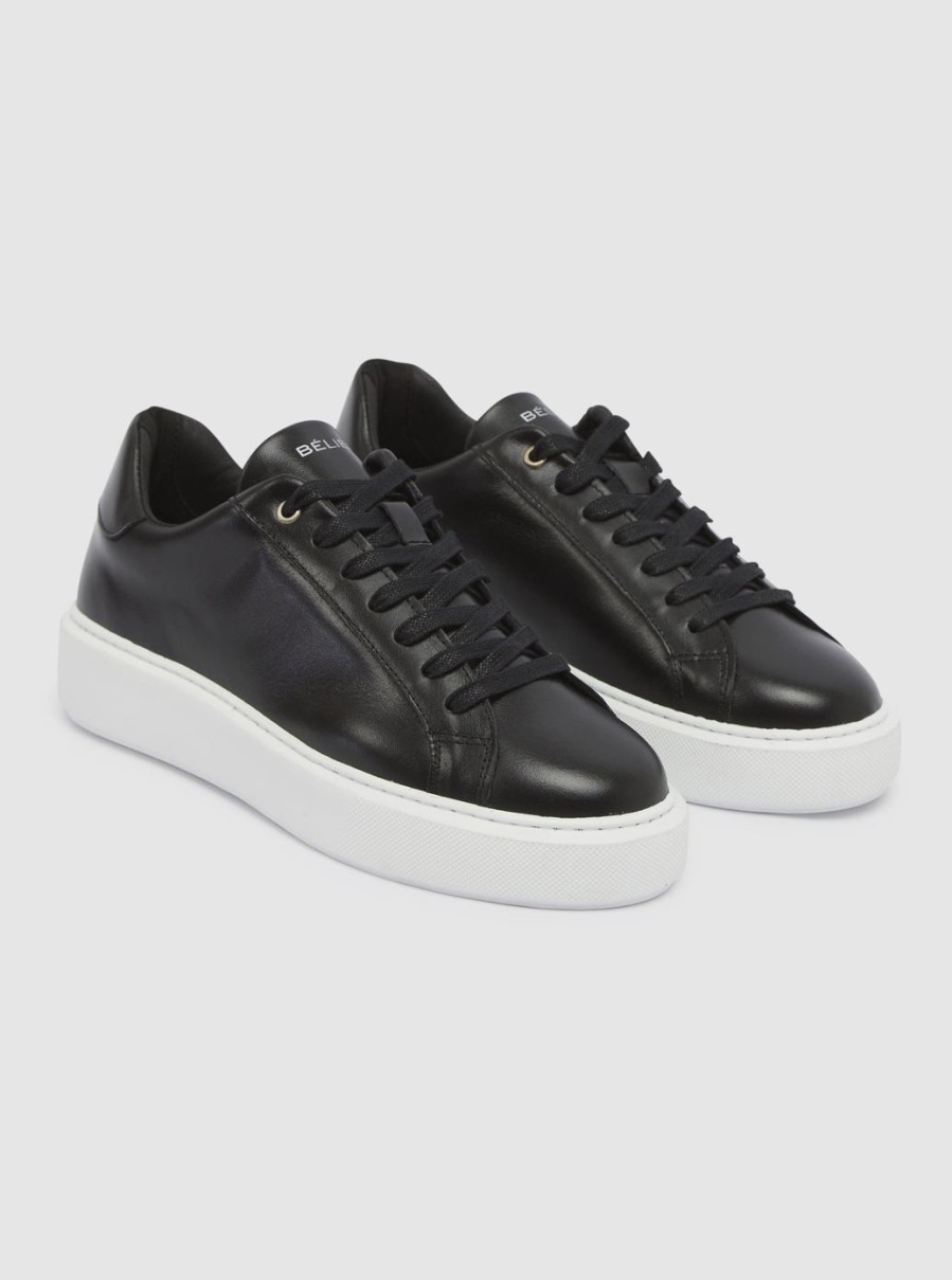 Men BELIER | Premium Leather Cupsole Black/White