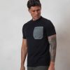 Men BELIER Twinsets | Tech Pocket T-Shirt Black/Slate