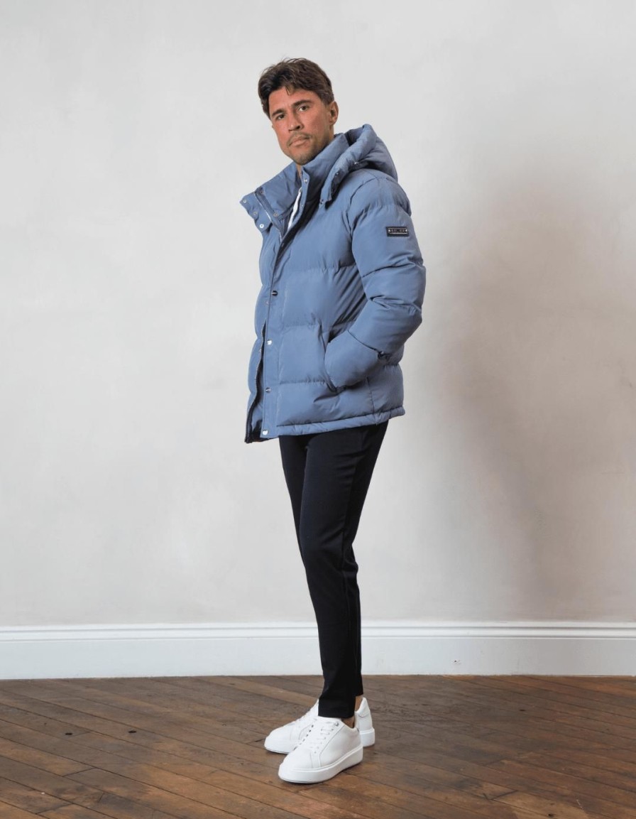 Men BELIER Jackets & Gilets | Puffer Jacket Petrol