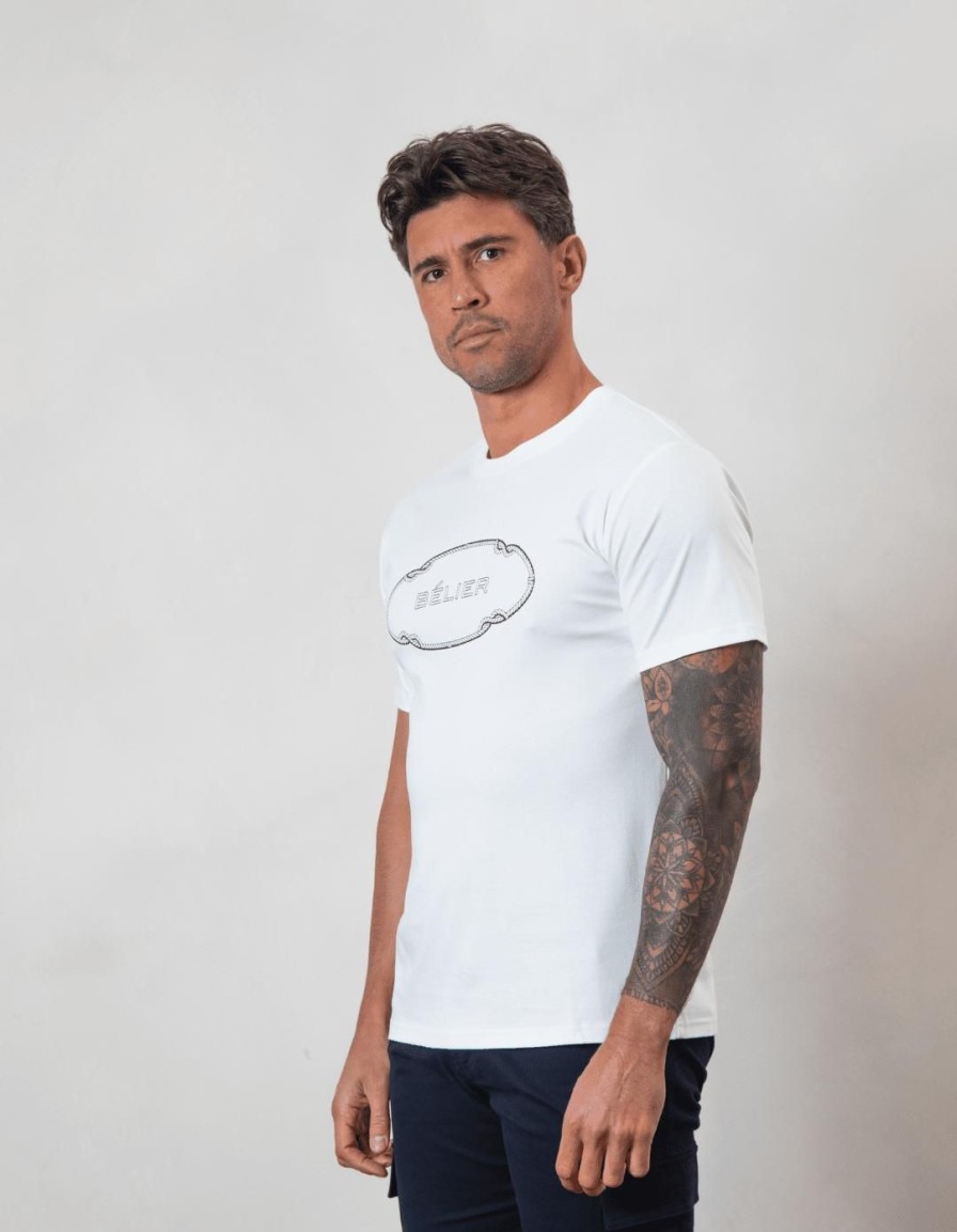 Men BELIER T-Shirts | White Rope T-Shirt