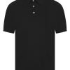 Men BELIER Knitwear | Button Merino Polo Black