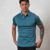 Men BELIER Polo Shirts | Mercerised Polo Petrol