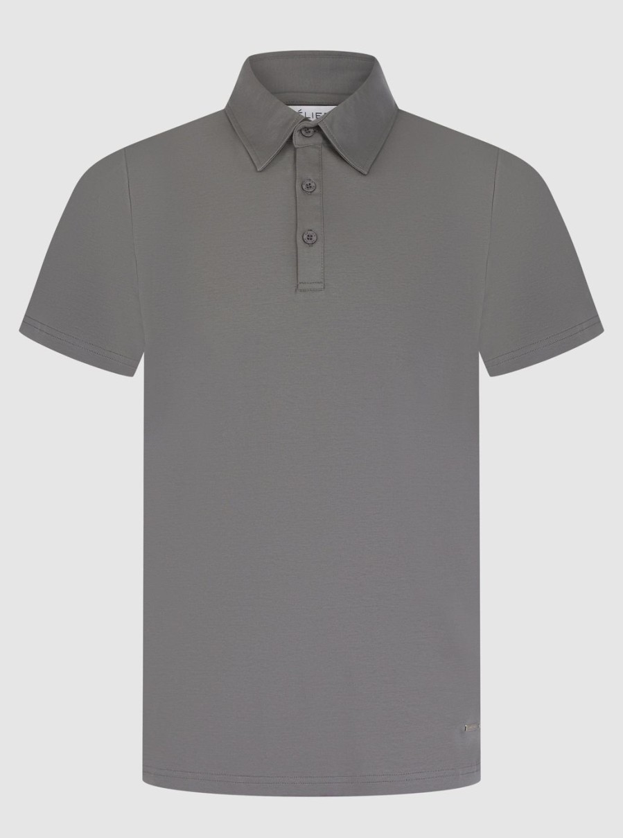 Men BELIER Polo Shirts | Mercerised Polo Grey