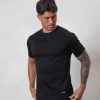 Men BELIER Twinsets | Premium Plain T-Shirt Black