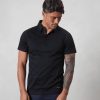 Men BELIER Polo Shirts | Mercerised Polo Black