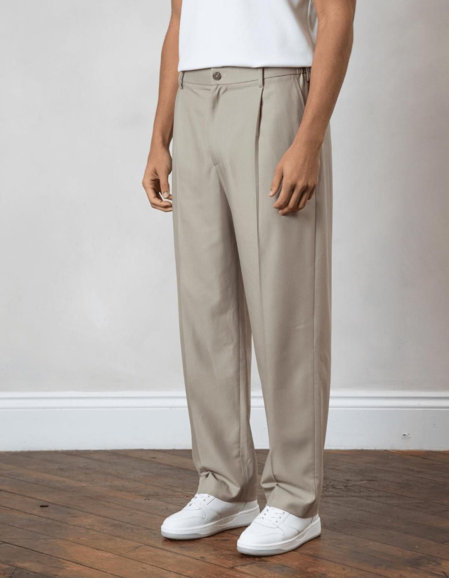 Men BELIER Trousers | Relaxed Fit Trouser Beige