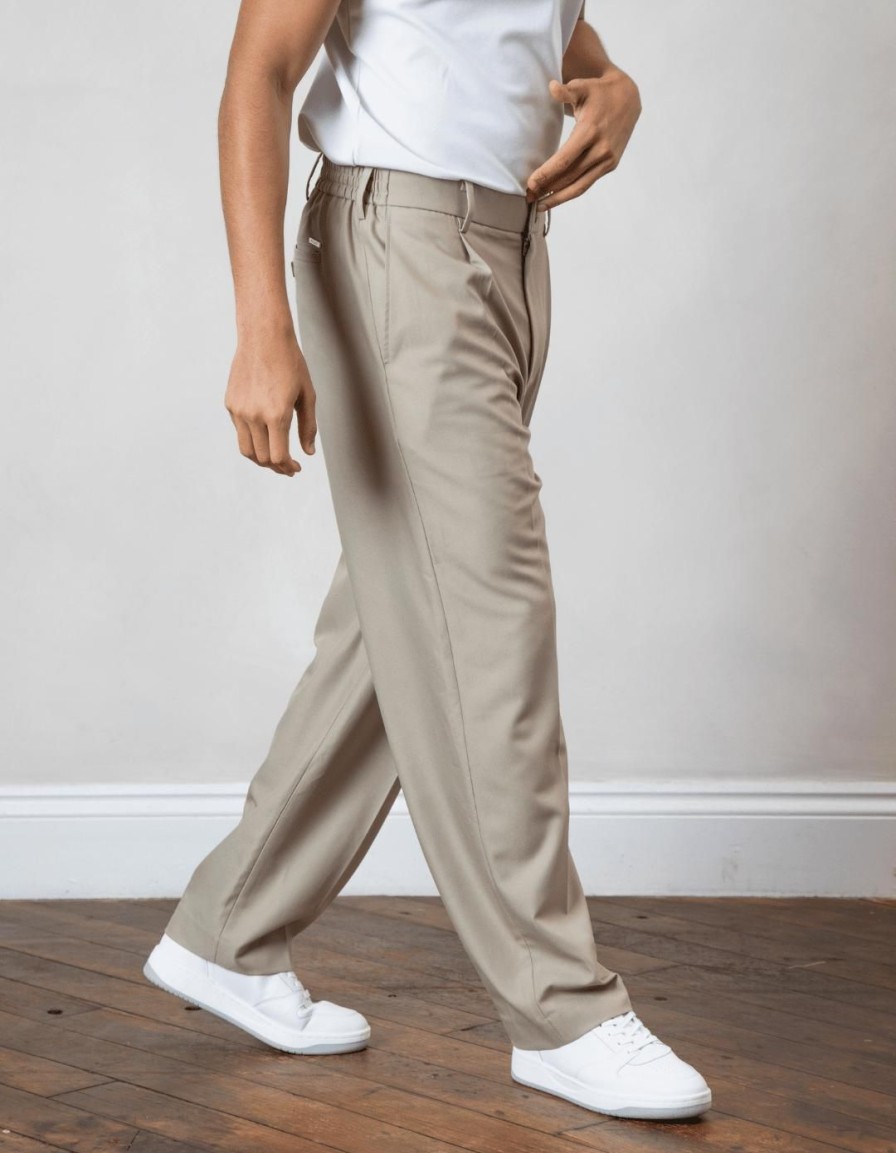 Men BELIER Trousers | Relaxed Fit Trouser Beige