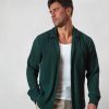 Men BELIER Twinsets | Pleated L/S Shirt Dark Green