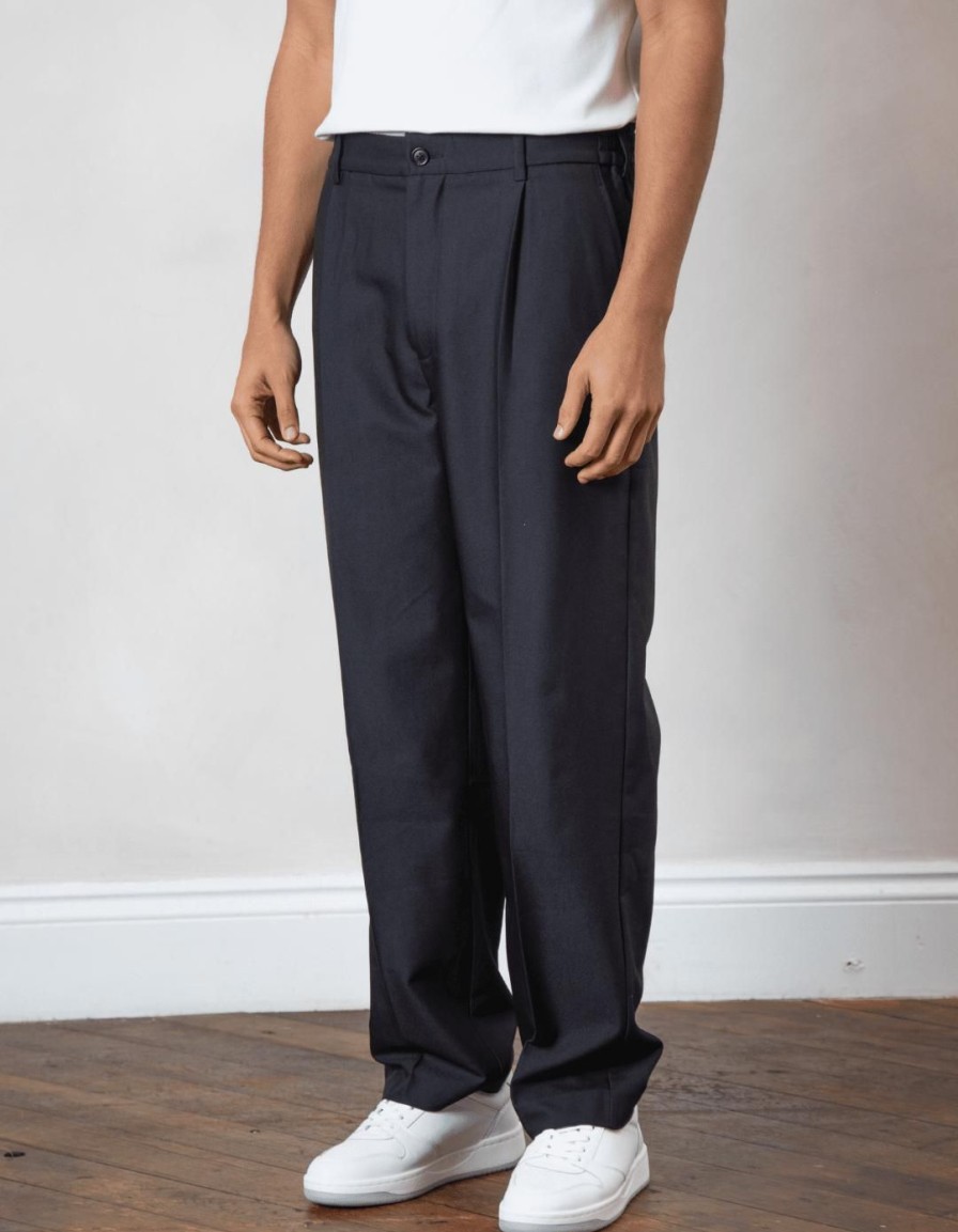 Men BELIER Trousers | Relaxed Fit Trouser Black