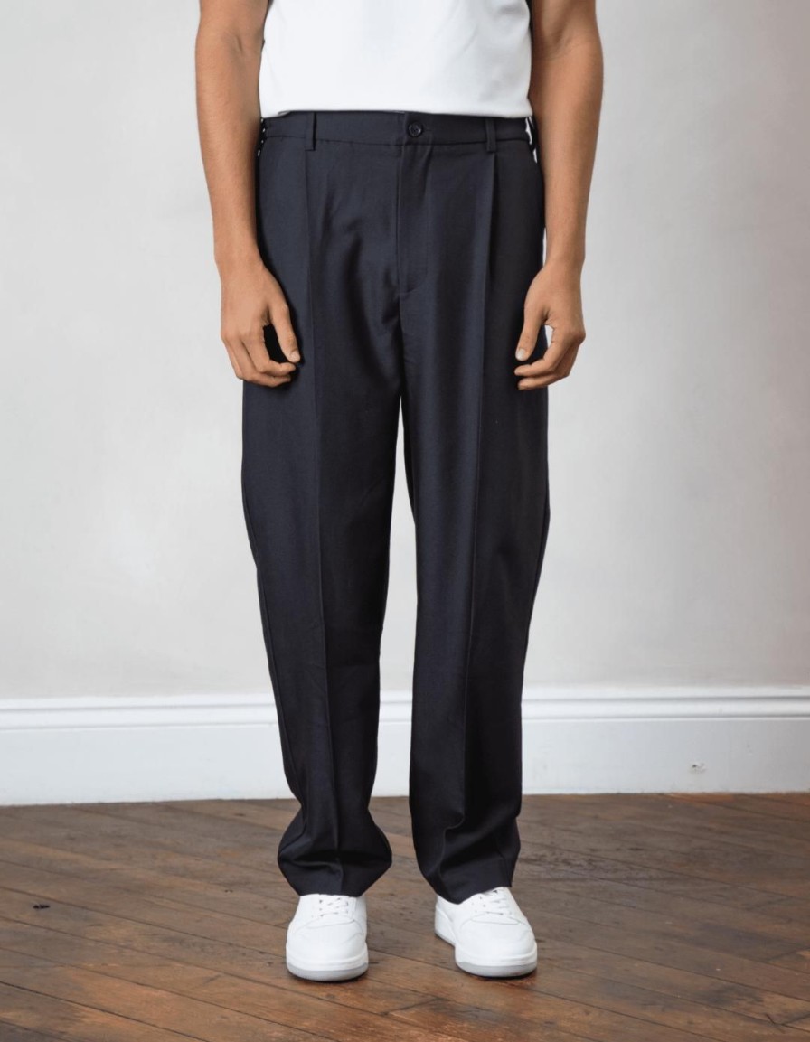 Men BELIER Trousers | Relaxed Fit Trouser Black