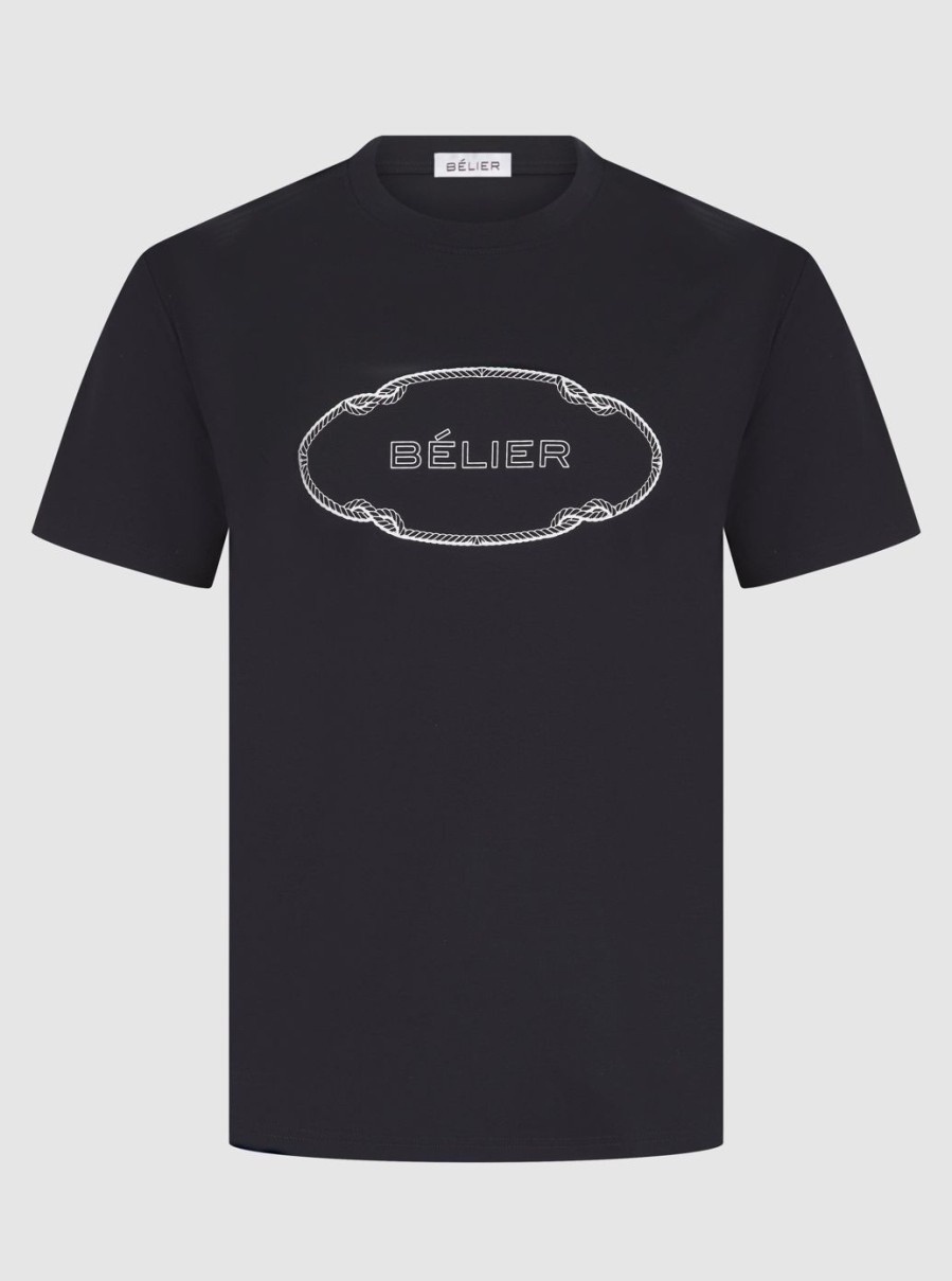 Men BELIER T-Shirts | Navy Rope T-Shirt