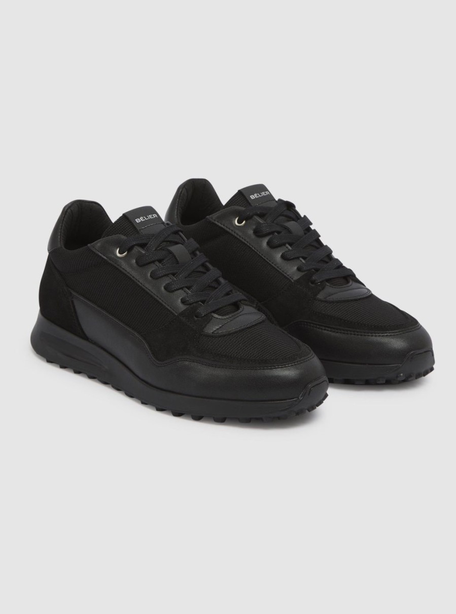 Men BELIER | Luxe Runner Triple Black