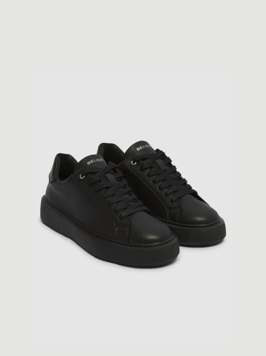 Men BELIER | Premium Leather Cupsole Black/Black