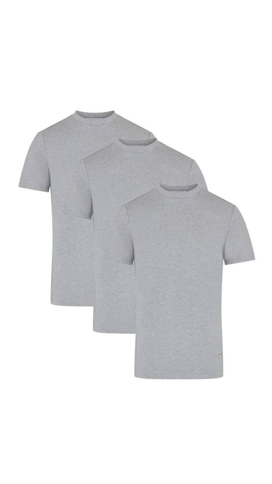 Men BELIER T-Shirts | 3 Pack Premium T-Shirt Grey Marl