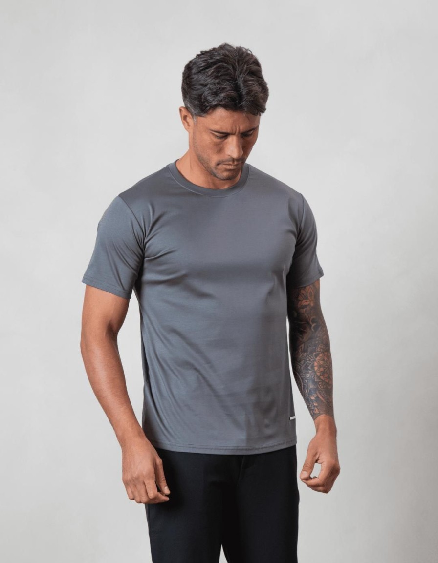 Men BELIER T-Shirts | Mercerised T-Shirt Grey