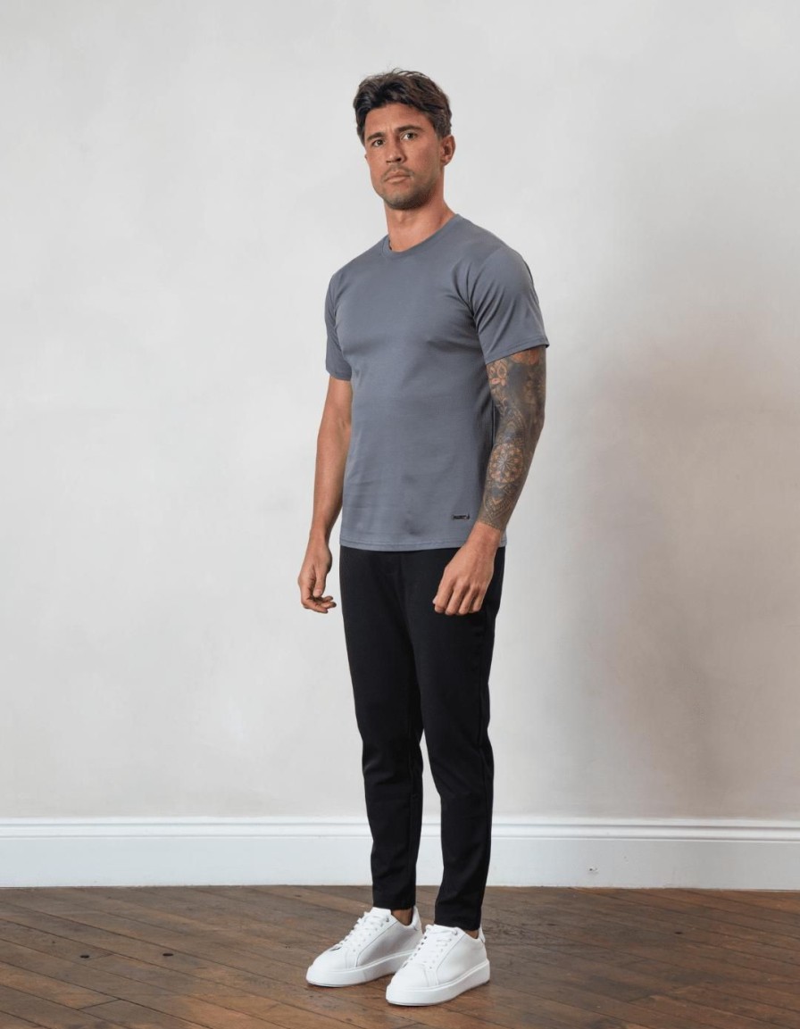 Men BELIER T-Shirts | Mercerised T-Shirt Grey