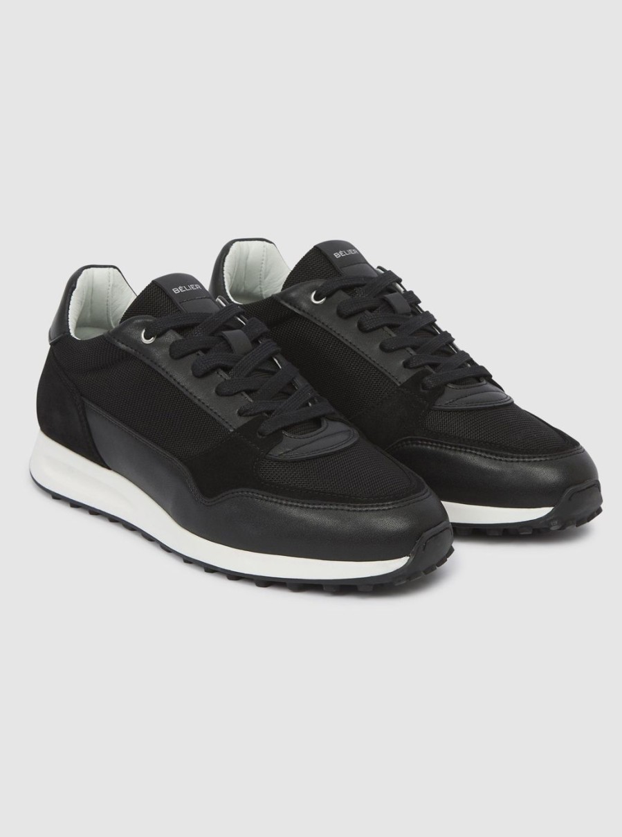 Men BELIER | Luxe Runner Black/White