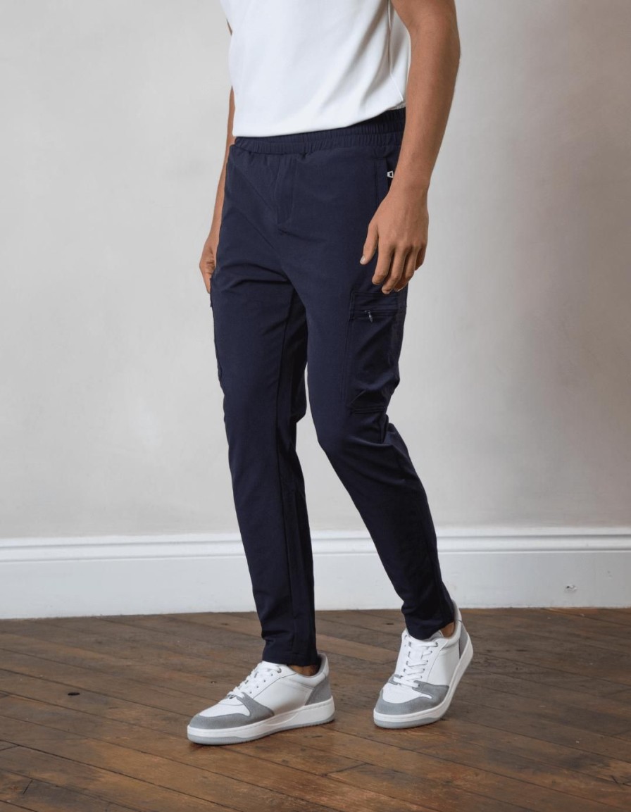 Men BELIER Trousers | Traveller Cargo Navy