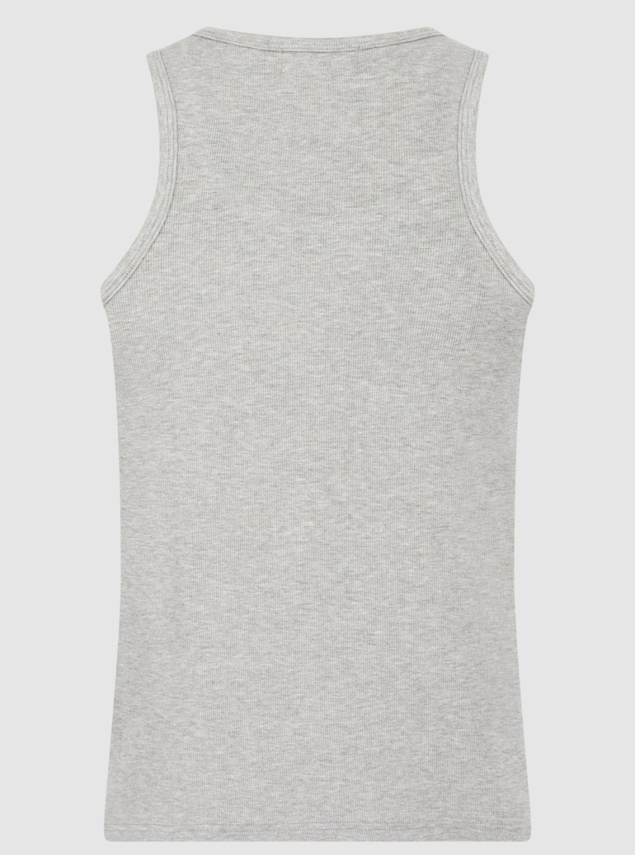 Men BELIER T-Shirts | Ribbed Vest Grey