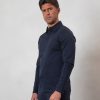 Men BELIER Polo Shirts | Mercerised L/S Polo Navy