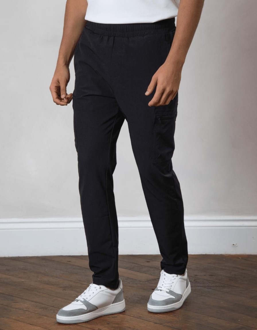 Men BELIER Trousers | Traveller Cargo Pant Black