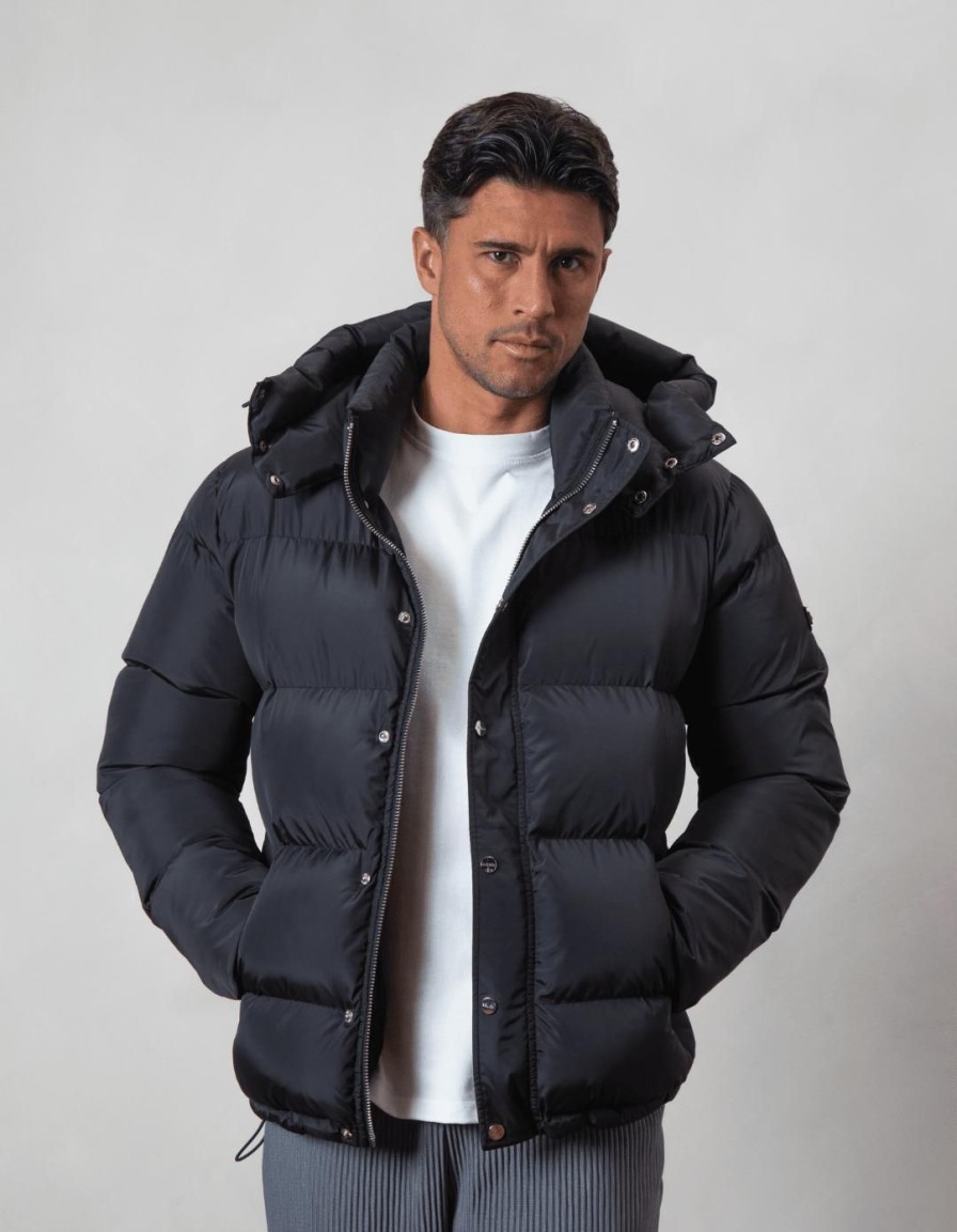 Men BELIER Jackets & Gilets | Puffer Jacket Black