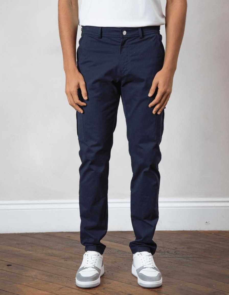 Men BELIER Cargo Pants | Cotton Cargo Pant Navy