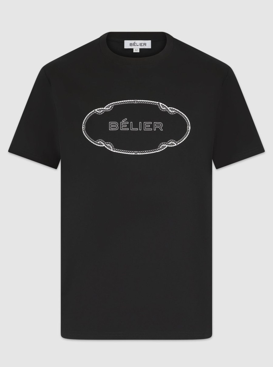 Men BELIER T-Shirts | Black Rope T-Shirt