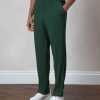 Men BELIER Trousers | Pleated Trouser Dark Green