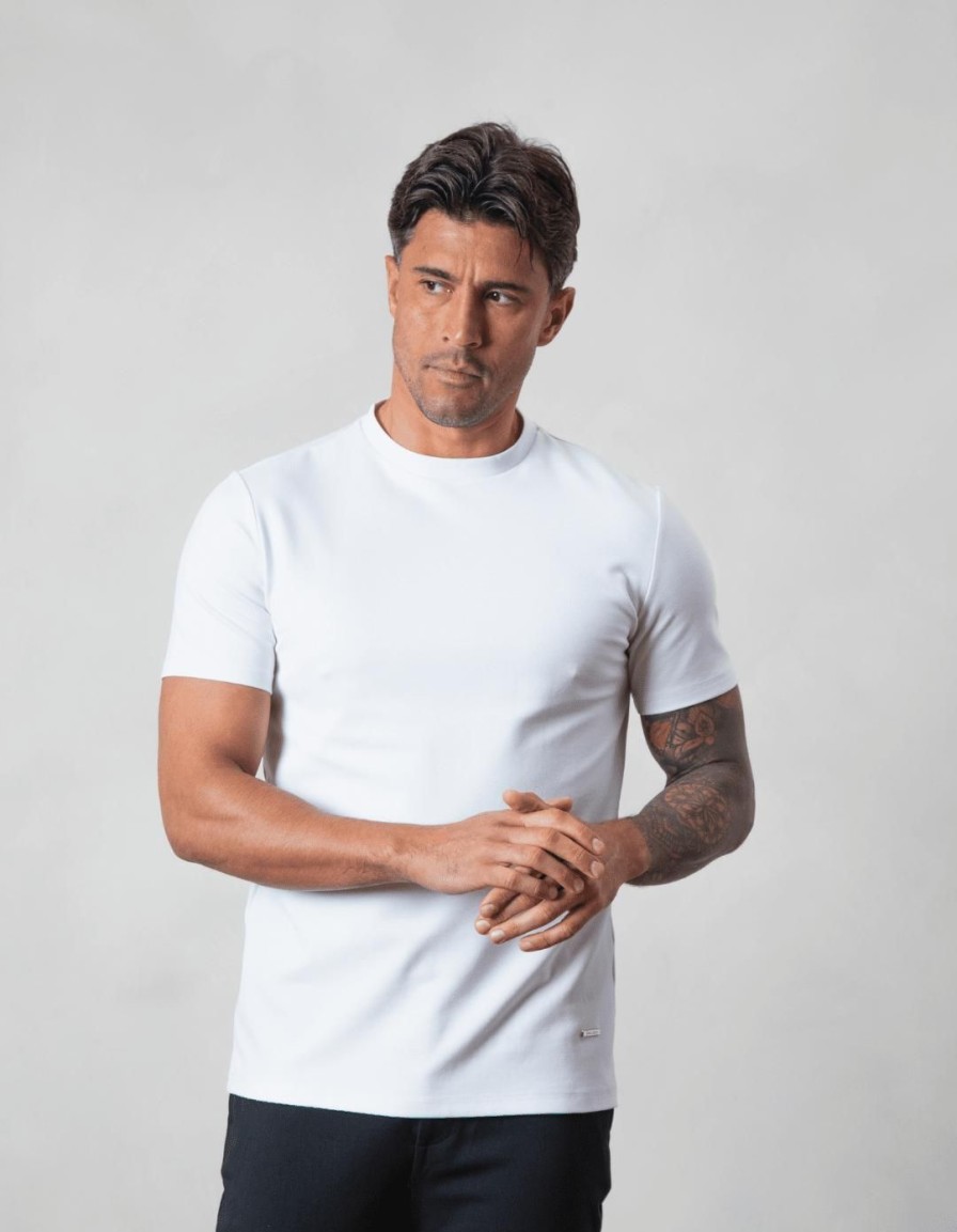 Men BELIER T-Shirts | Mercerised T-Shirt White