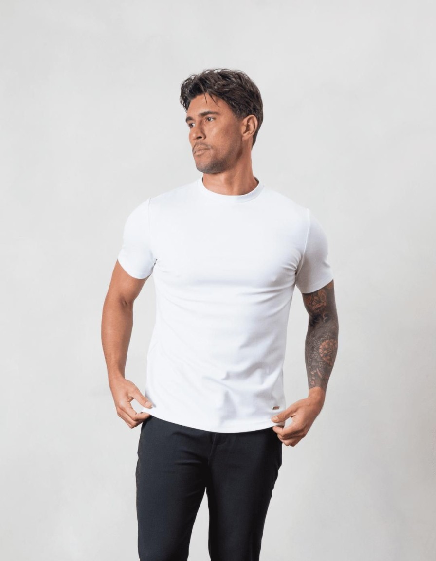 Men BELIER T-Shirts | Mercerised T-Shirt White