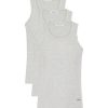 Men BELIER T-Shirts | 3 Pack Grey Vest Grey Marl