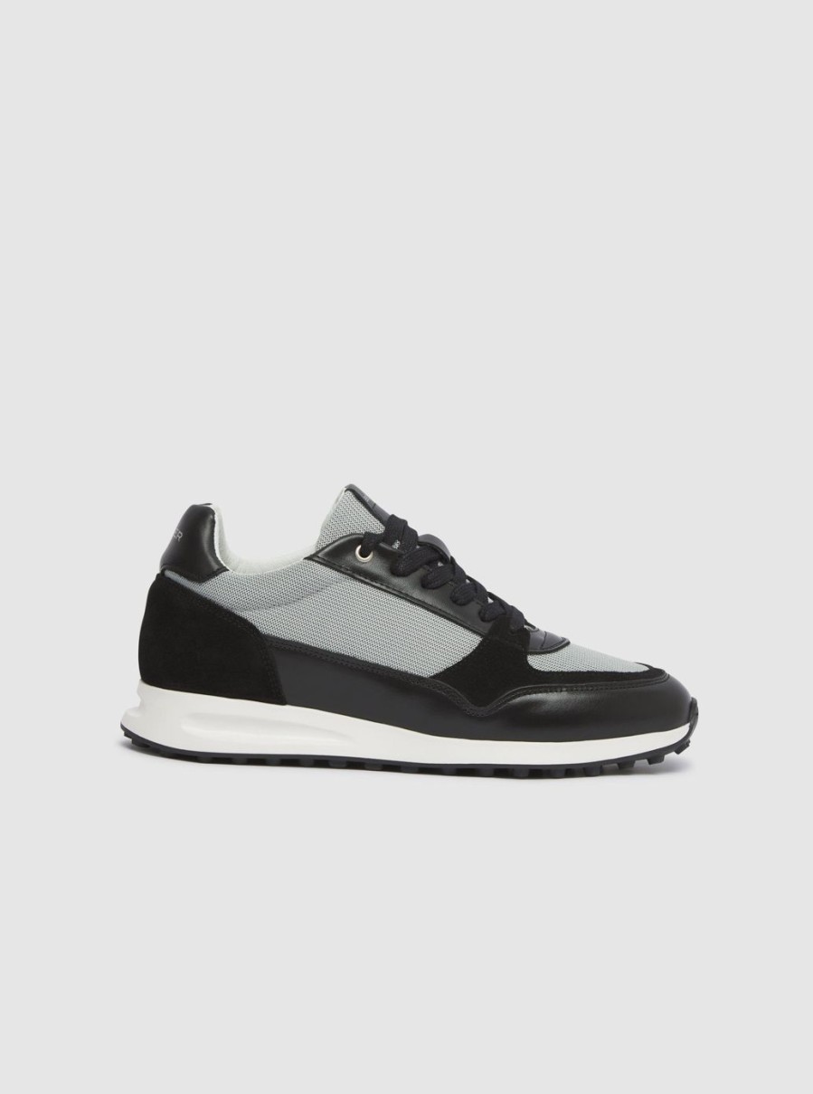 Men BELIER | Luxe Runner Black/Grey/White