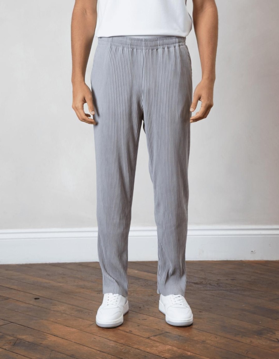 Men BELIER Tracksuits | Pleated Trouser Grey