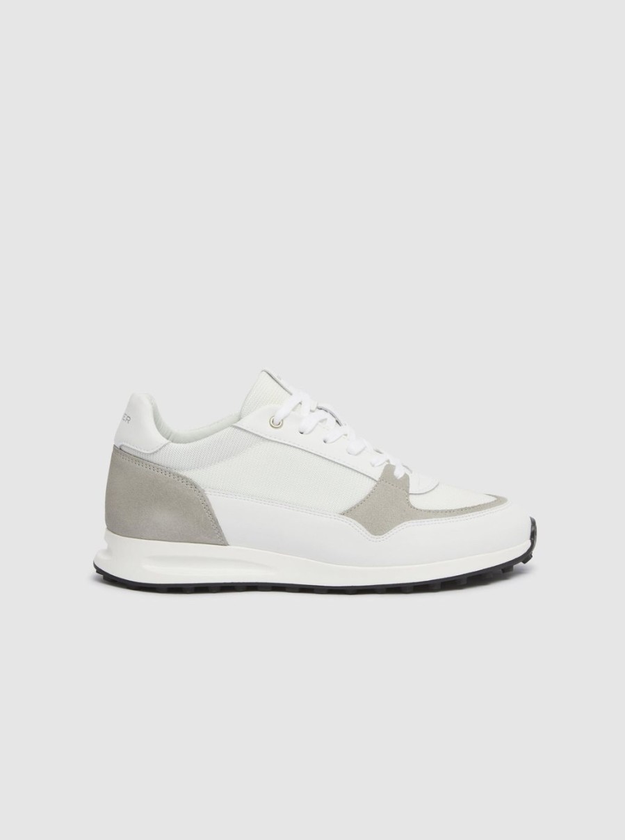 Men BELIER | Luxe Runner White/Grey